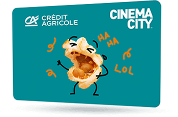 Karta Credit Agricole z motywem filmu Deadpool - sylwetka bohatera